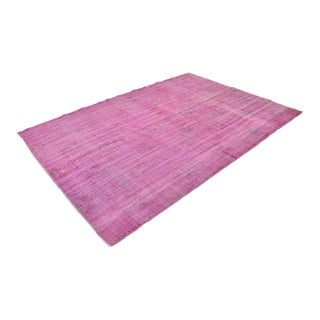 Oushak Turkish Purple Rug For Sale