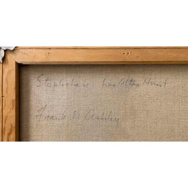 Brown 'Steeplechase, Los Altos Hunt' by Frank Ashley, St. Martin's School, Pennsylvania Academy of Fine Arts, Art Students' League, Carmel Art Association For Sale - Image 8 of 10