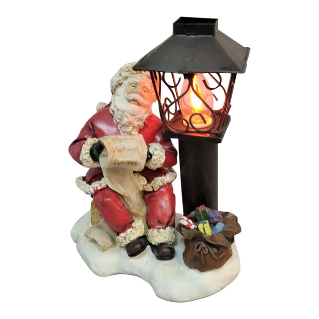 Christmas Vintage Santa Claus Figural Christmas Accent Lamp, C. 1990s For Sale