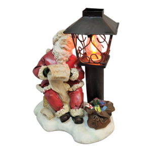 Christmas Vintage Santa Claus Figural Christmas Accent Lamp, C. 1990s