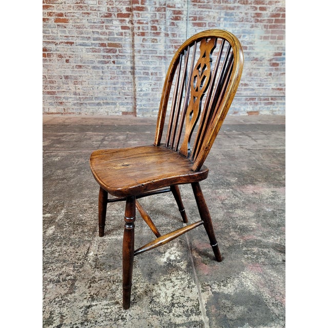 Brown 19th Century Antique English Windsor Chairs - Set of 8 For Sale - Image 8 of 11