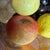 Orange Mottahedeh Collection of 9 Italian Alabaster Fruit and 12" Diameter Etched Glass Bowl For Sale - Image 8 of 11