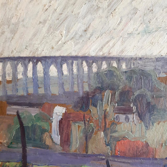 Kai Grunth, Landscape, 1950s, Oil on Board For Sale - Image 4 of 11