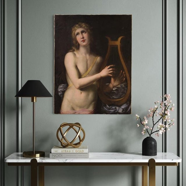 Apollo Playing the Lyre, Nude, 1680, Oil on Canvas For Sale - Image 6 of 14