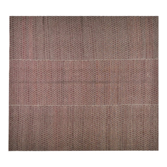 Vintage Turkish Anatolian Hand Made Natural Color Modern Kilim,8'x8'9" For Sale