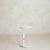 1980s Vintage French Postmodern White Metal + Marble Adjustable Side Table For Sale - Image 5 of 11