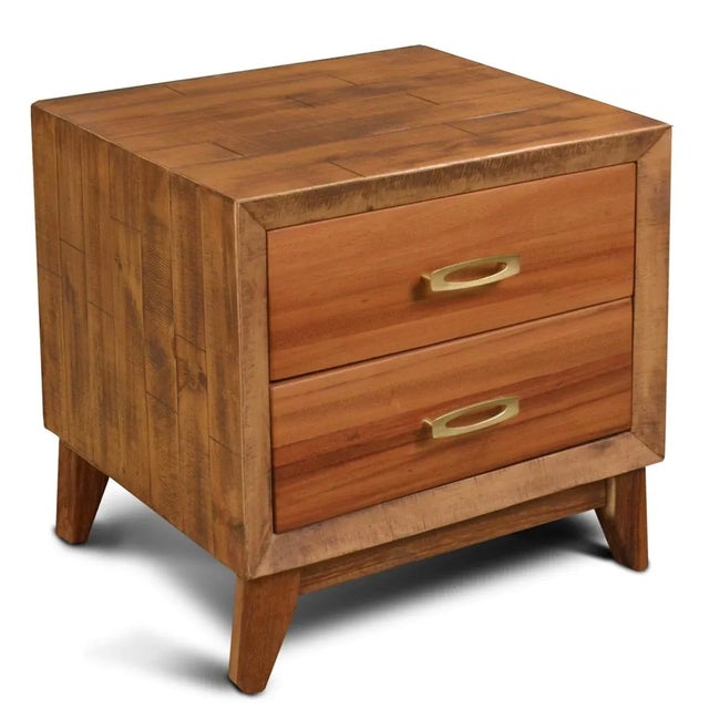 Crafters and Weavers Midtown 2 Drawer Nightstand For Sale - Image 4 of 4