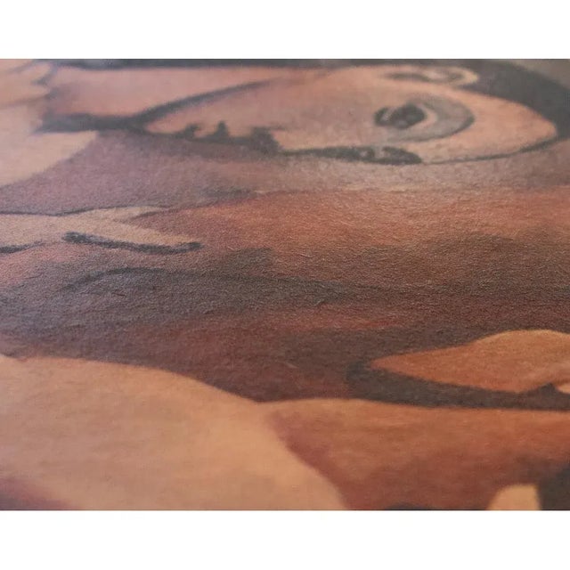 1950s 1954 After Pablo Picasso "Two Nudes", Period First Limited Edition Offset Lithograph For Sale - Image 5 of 11