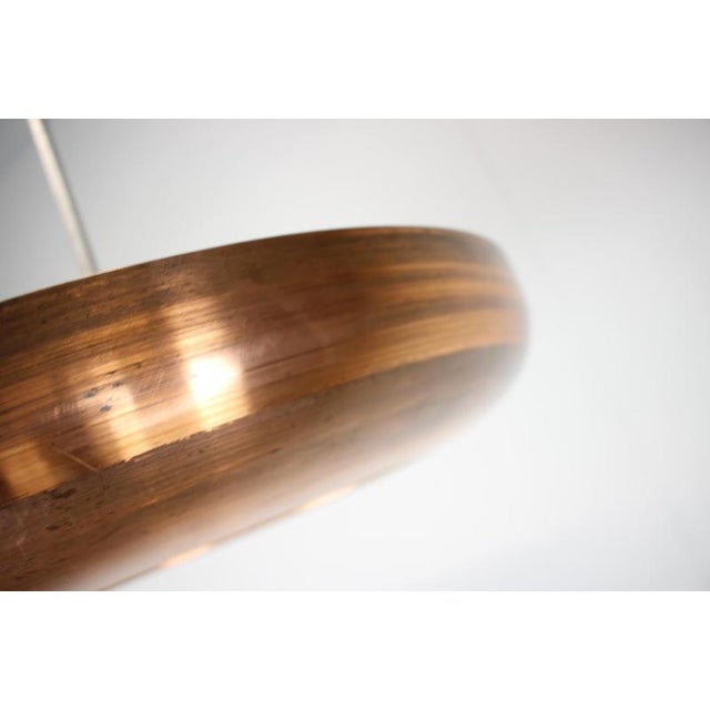 Copper Large Art Deco Copper UFO Pendant, Former Czechoslovakia, 1930s For Sale - Image 8 of 15