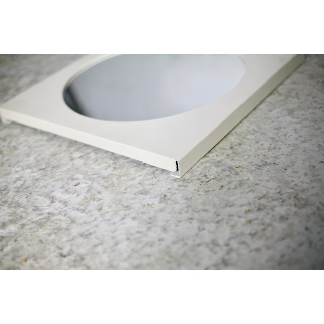 Space Age Mirror in Steel, 1970s For Sale - Image 6 of 12