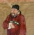 Drawing/Sketching Materials Pair of Antique Hand Painted Chinese Ancestral Portrait Paintings For Sale - Image 7 of 9
