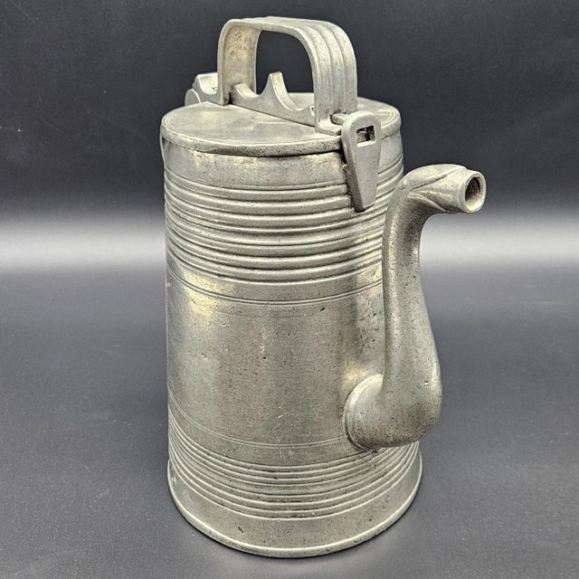 Antique Pewter Can, 1830s For Sale - Image 4 of 6