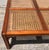 1970s Vintage Mid Century Cane & Glass Wood Fretwork Coffee Table For Sale - Image 5 of 12
