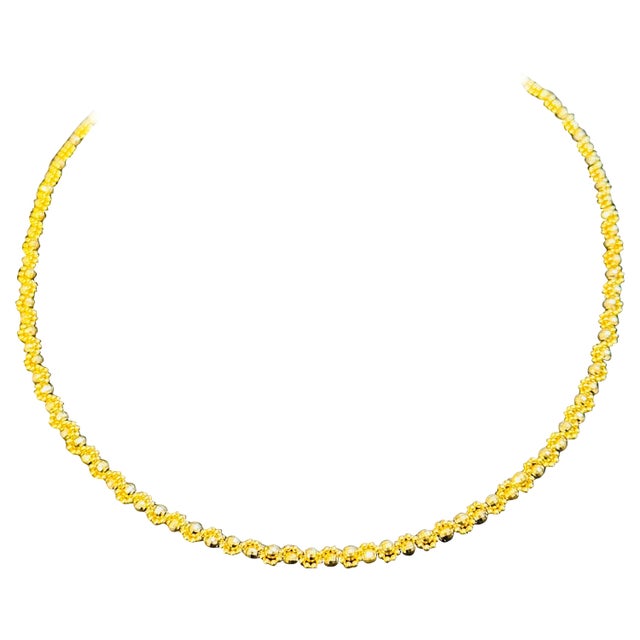 Vintage 14 Karat Yellow Gold 13 Gm, Twisted Chains with Balls in Between For Sale - Image 15 of 18