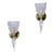 Murano Sconces With Fluted White Glass and Brass - Pair For Sale