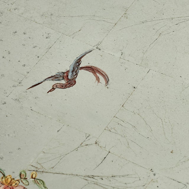 Antique Italian Chinoiserie Reverse Painted Coffee Table For Sale - Image 9 of 13