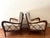 Walnut Armchairs attributed to Paolo Buffa, Italy, 1950s, Set of 2, in Flawless conditions. Designed 1950 to 1959