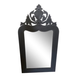 French Style Gray Mirror For Sale