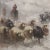 Vassilis Germenis Greek Oil on Board Painting of a Shepherd With Goats For Sale - Image 4 of 12