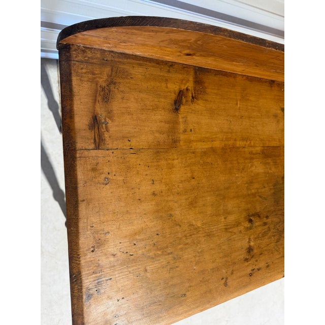 Antique Pine Wash Stand / Desk With Drawer and Lip From England For Sale - Image 14 of 18