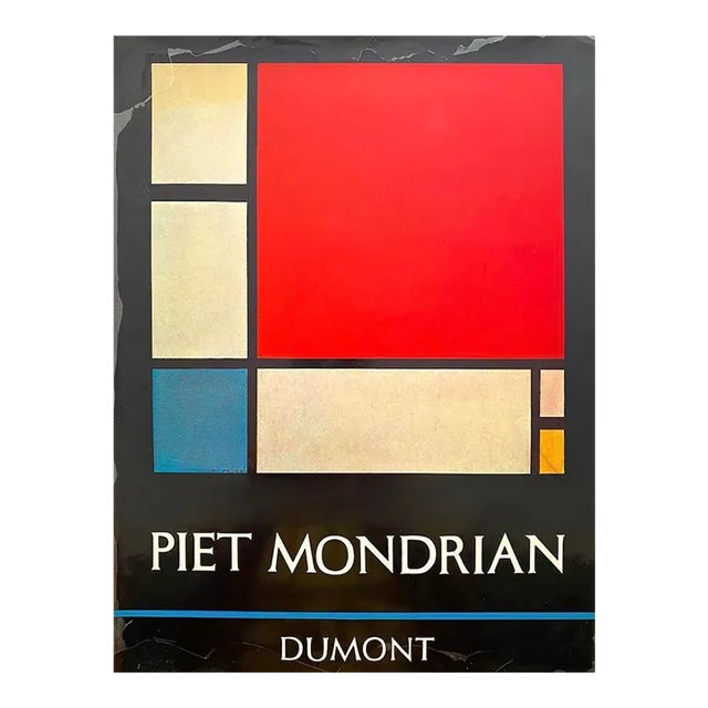 Piet Mondrian Vintage 1971 First Edition Lithograph Print Modernist Large Hardcover Art Book For Sale