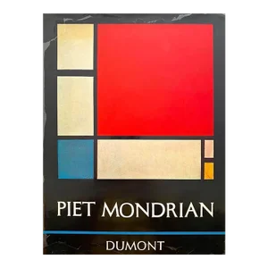 Piet Mondrian Vintage 1971 First Edition Lithograph Print Modernist Large Hardcover Art Book