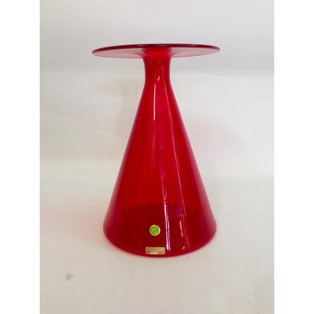 Glass Murano Glass Vase by Gino Vistosi, Italy, 1960s For Sale - Image 7 of 10