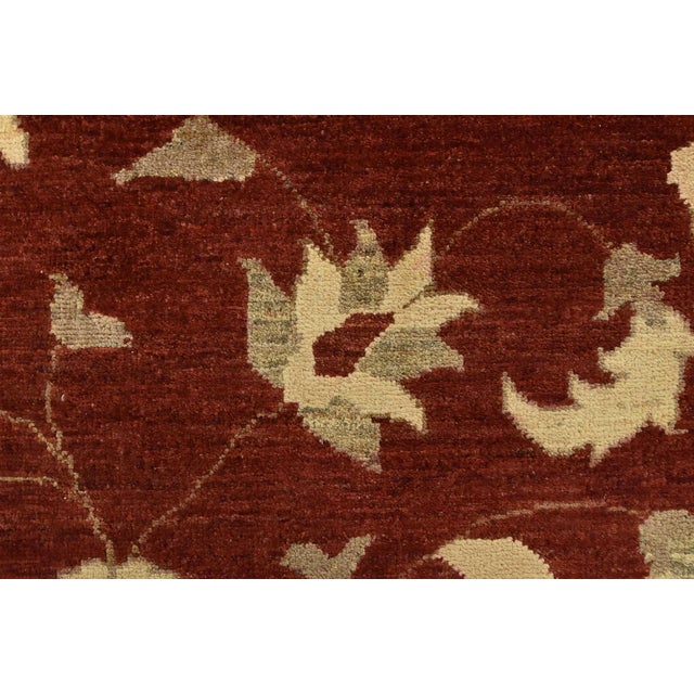 Ziegler Rug 10'1'' X 13'11'' Red Wool Traditional Hand-Knotted Oriental Carpet For Sale - Image 9 of 12