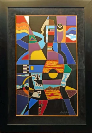 Neal Doty "A Man of Colors" Framed Hand Signed Serigraph Silkscreen Artwork