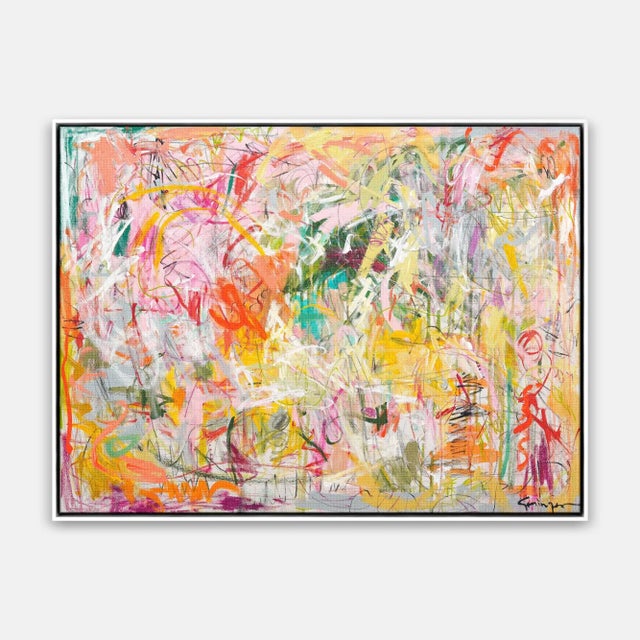 Contemporary Back to Life by Lesley Grainger in Gold Frame, Medium For Sale - Image 3 of 3