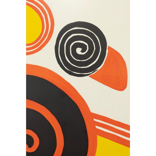 Modern Alexander Calder - Spirals 1969 Color Lithograph on Paper Framed Modern Prints For Sale - Image 3 of 8