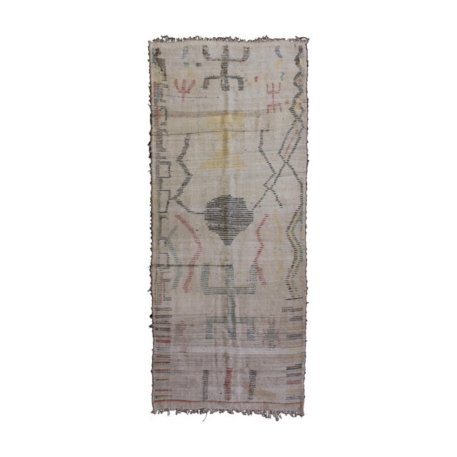 Measurements: 280 X 120 cm / 110.2 X 47.2 inches Technique: Knotted Age: Ancient Material: Wool (Weft) - Wool (Warp)