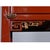 Ornately Carved Asian Modern Red Lacquer Gilt Gold Tv Cabinet Bar With Brass Hardware For Sale - Image 12 of 14