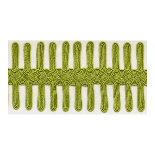 Schumacher Castille Tape in Leaf For Sale