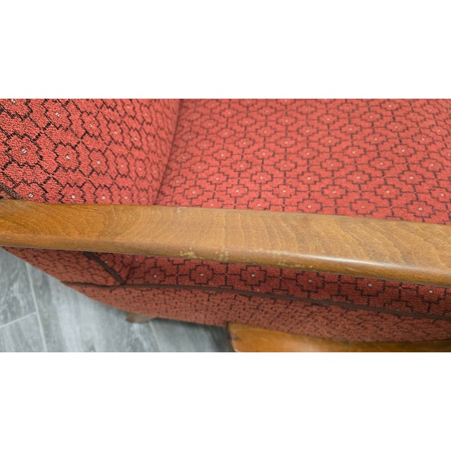 Textile Vintage Lounge Chairs by Jindrich Halabala, 1940s, Set of 2 For Sale - Image 7 of 15