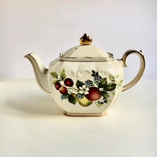 1930s 1930's Sadler England Fruit "Cube" Tea Pot For Sale - Image 5 of 13