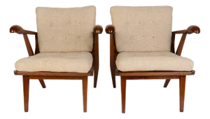 Set of Mid-Century Armchairs from Jizba