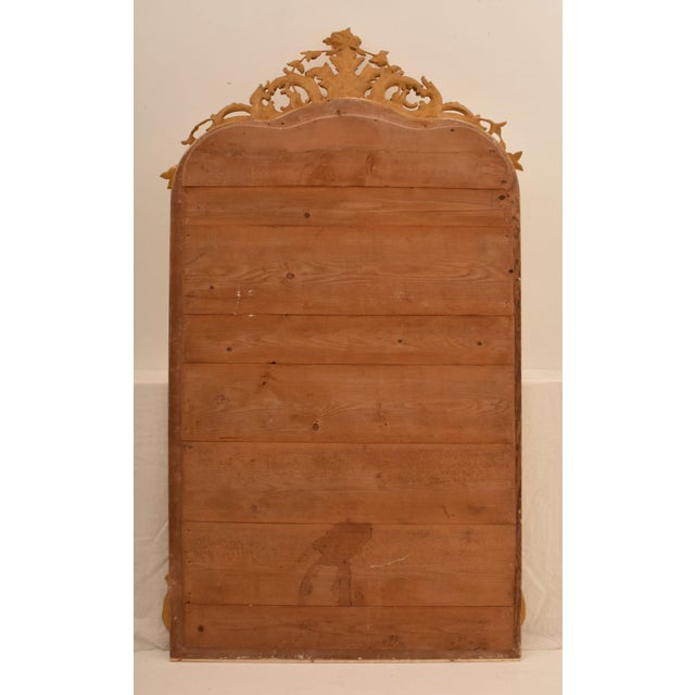 Antique Gold Leaf Mirror, 1850s For Sale - Image 10 of 12