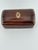 Vintage Italian leather trinket box featuring gold embossing and made by G. Papini, Florence, Italy. This is a pre-owned...