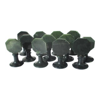 Set of 12 Grand Hotel Jade Place Card Holders - Set of 12 For Sale