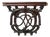 Monogrammed Carved Oak Architectural Element, 18th Century For Sale