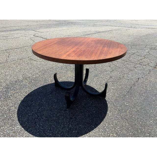 Simple Mid-Century Modern Round Wood Side Table. Perfect accent table for any area of your house!