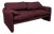 Italian Modern Burgundy Fabric Maralunga Sofa by Vico Magistretti for Cassina, 1970s For Sale