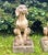 Large Limestone Dogs Statues, France, 1940s, Set of 2 For Sale - Image 9 of 12