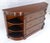 Chocolate Mahogany c1940s 3 Drawer Shelves Sideboard Credenza Console MINT For Sale - Image 8 of 18