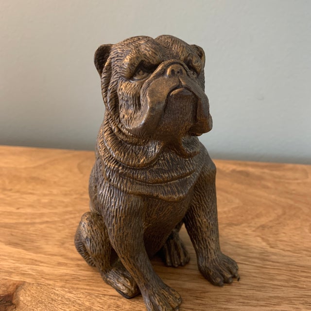 Vintage brass bulldog figurine. Unique and gorgeous piece.