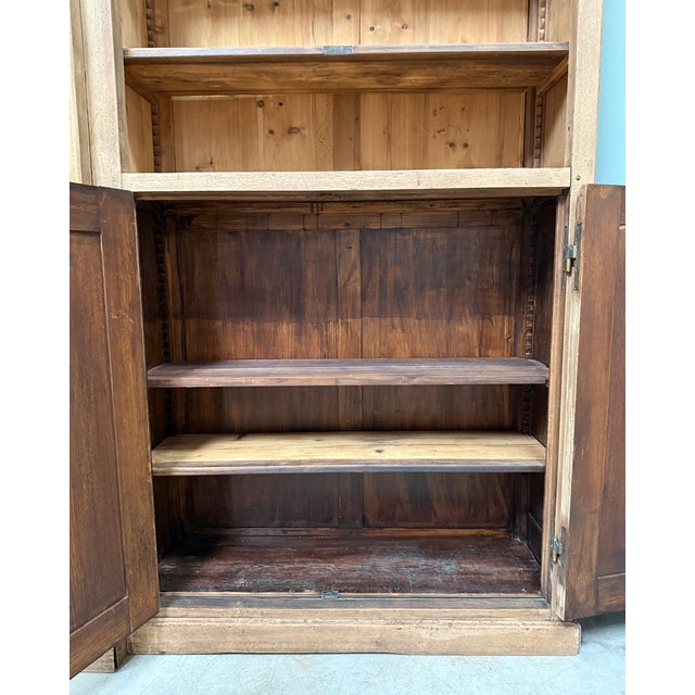 Large Antique Oak Bookcase, 1890s For Sale - Image 9 of 18