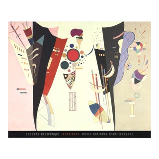 1993 Wassily Kandinsky 'Accords Reciproque' Expressionism France Offset Lithograph For Sale