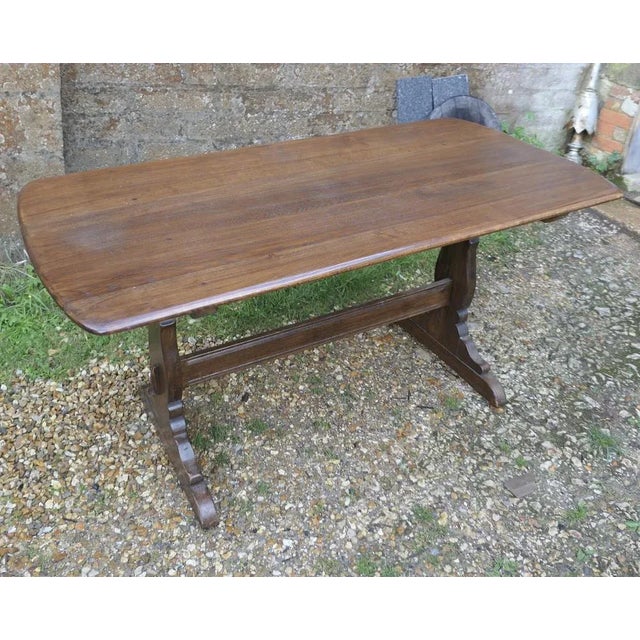 Elm Refectory Dining Table, 1950s For Sale - Image 3 of 7