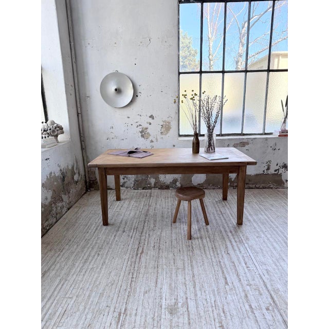 1970s Vintage Farmhouse Table in Oak, 1970s For Sale - Image 5 of 18